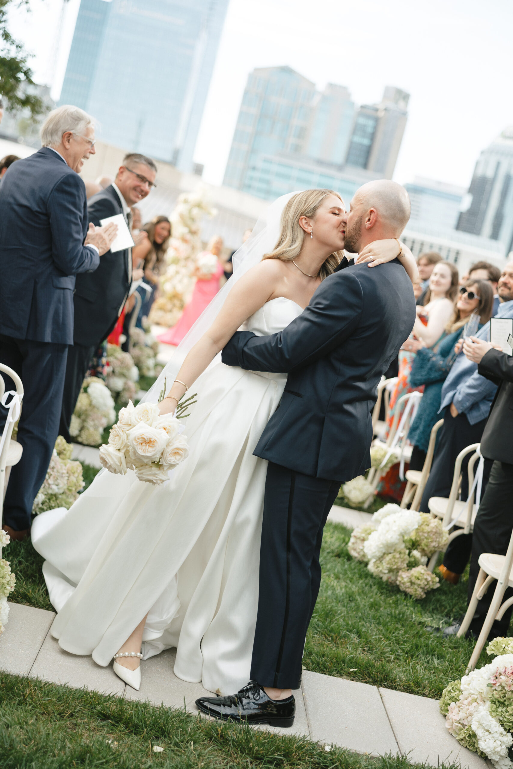 Wedding at the Country Music Hall of Fame in Nashville, Tennessee.